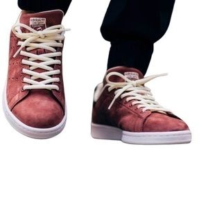 Adidas Originals Stan Smith Shoes Rust Red Suede Size 10